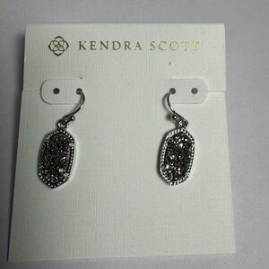 Kendra Scott Glittering Silver Earrings